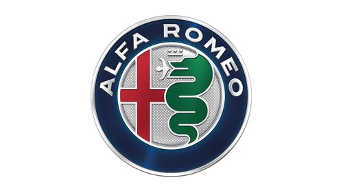 Нынешний логотип Alfa Romeo 2015 года работы Robilant Associati: единый серебристый фон, крест касается змеи