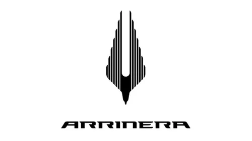 Логотип Arrinera с 2016 года: чёрно-белый полосатый знак