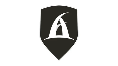 Логотип Aspark с 2017 года: тёмный щиток с белой буквой A для Owl
