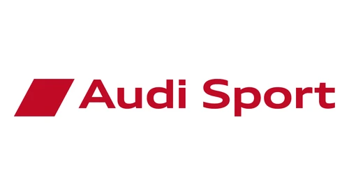 Логотип Audi Sport с 2004 года: красный ромб и надпись Audi Sport