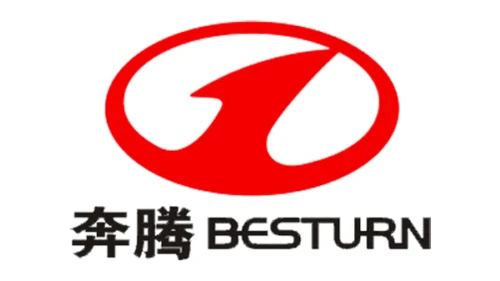 Логотип Bestune 2006–2018 годов: красный овал Besturn с белым знаком