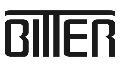 Логотип Bitter примерно 1971–2024 годов: чёрная надпись BITTER