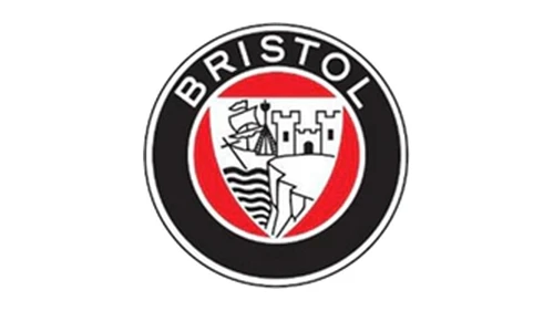 Логотип Bristol около 1955–2011 годов: круглый красно-чёрный значок с гербом