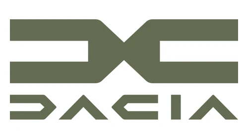 Логотип Dacia с 2021 года: эмблема цвета хаки