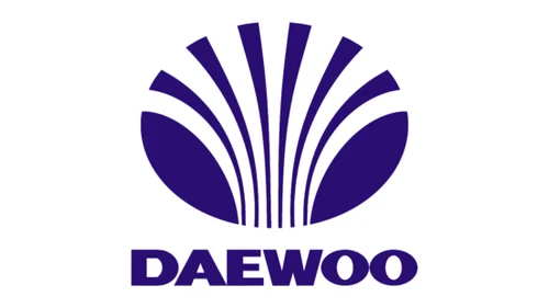 Логотип Daewoo около 1974–1978 годов: эмблема в виде фиолетовой раковины