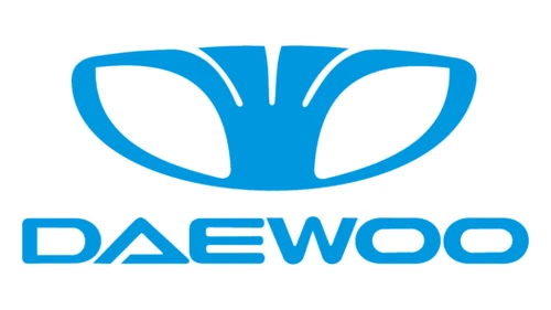 Логотип Daewoo 1994–2002 годов: синяя эмблема с двойной D