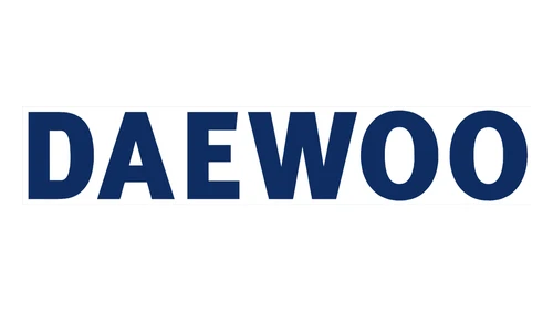 Логотип Daewoo 2002–2016 годов: синяя надпись DAEWOO