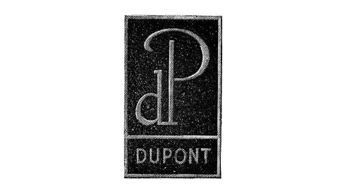 Логотип DuPont 1930 года: гравированный значок с монограммой d и P