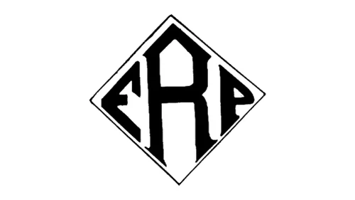 Логотип F.R.P. 1914–1916 годов: монограмма FRP в ромбе