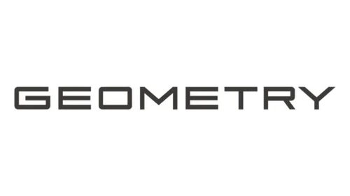 Логотип Geometry 2022–2024 годов: чёрная надпись GEOMETRY