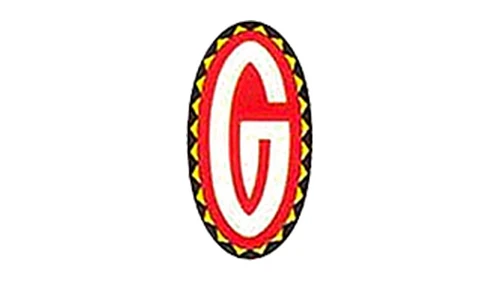 Логотип Gillet, примерно с 1992 года по настоящее время: красный овал с буквой G