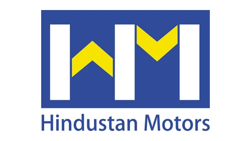Логотип Hindustan Motors: светло-синяя эмблема HM