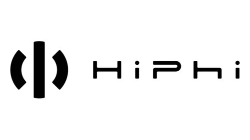 Логотип HiPhi с 2019 года: горизонтальная композиция эмблемы и названия