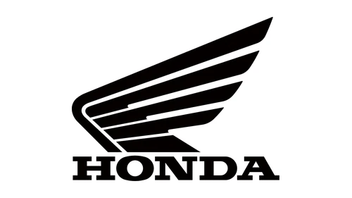 Логотип Honda Wing 1988 года: абстрактное красное крыло над красной надписью HONDA