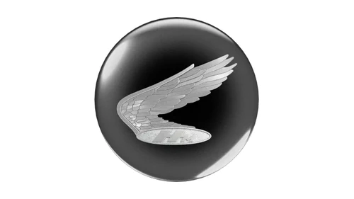Знак Honda Wing 1955 года: первое одиночное крыло, с мотоцикла Dream SA