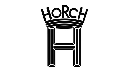 Логотип Horch около 1924–1940 годов: буква H под короной-аркой