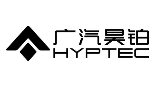 Логотип Hyptec с 2024 года: двухъярусная эмблема с названием 广汽昊铂