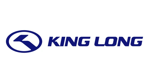 Логотип King Long 1988 года – н. в.: синий овал с буквой K рядом с названием KING LONG