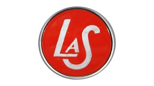 Логотип LaSalle 1927–1940 годов: красный медальон с монограммой LaS