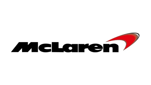 Первый Speedmark McLaren 1997 года: красный росчерк с тенью рядом с жирной чёрной надписью