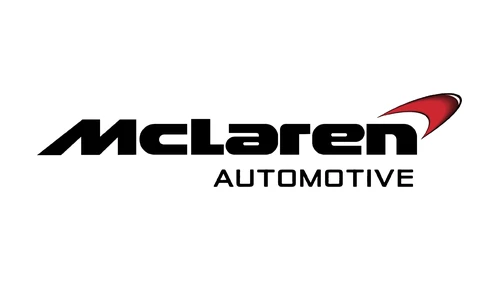 Логотип McLaren Automotive: красный Speedmark и слово AUTOMOTIVE под надписью