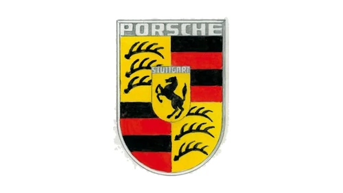 Раскрашенный от руки проектный рисунок герба Porsche 1952 года, автором которого Porsche называет Франца Ксавера Реймсписа