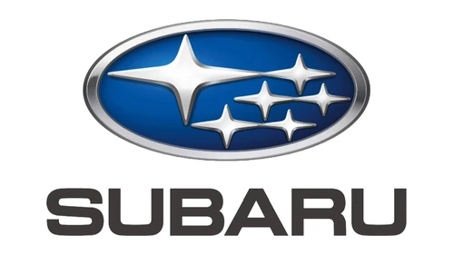 Современный логотип Subaru 2019 года: синий овал с шестью звёздами и надпись SUBARU