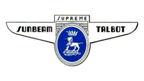 Логотип Sunbeam-Talbot примерно 1938–1954 годов: значок со львом между крыльев