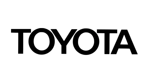 Старый логотип Toyota: тонкая рубленая надпись TOYOTA, использовавшаяся до 1978 года