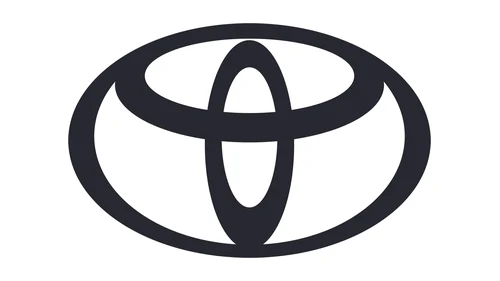 Новый логотип Toyota в Европе: плоская чёрная эмблема без надписи, 2020 год