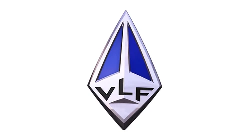 Логотип VLF 2016–2018 годов: ромб с серебристой рамкой и двумя синими панелями