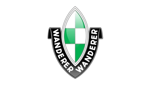 Логотип Wanderer примерно 1928–1930 годов: щит с шахматным узором