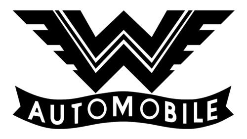 Логотип Wanderer примерно 1930–1932 годов: крылатая W с лентой AUTOMOBILE