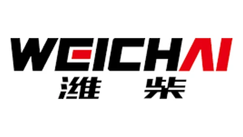 Логотип Weichai 2020–2025 годов: чёрно-красная надпись с иероглифами