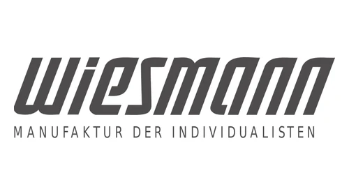 Логотип Wiesmann около 2022 года: серая надпись Wiesmann