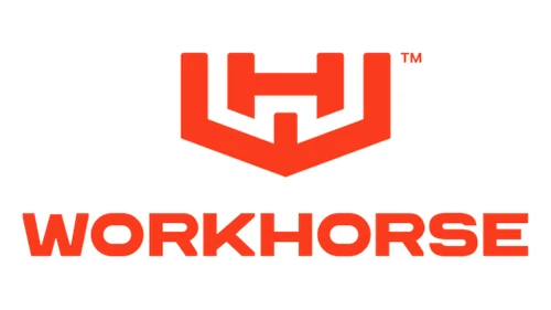Логотип Workhorse с 2015 года: вертикальная эмблема-щит над названием