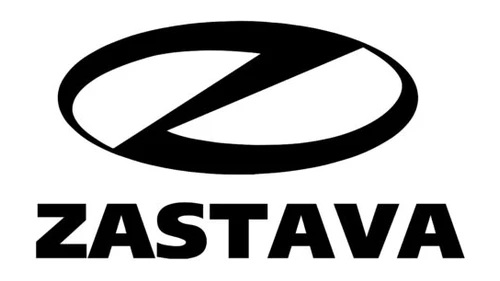 Логотип Zastava 2000–2008 годов: чёрный эллипс с надписью ZASTAVA
